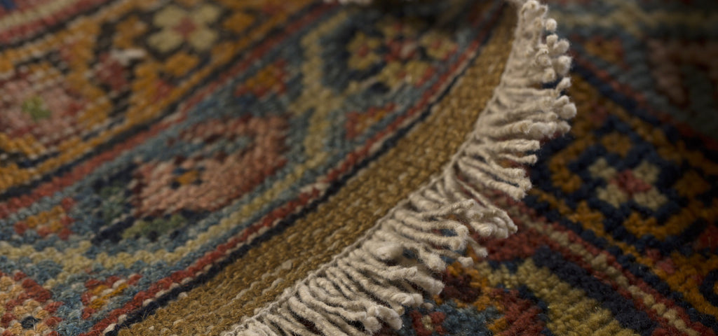 Fringes are the ends of the warp threads and part of the carpet's foundation