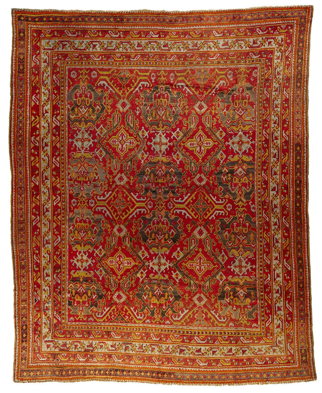 OUSHAK RUG ANTIQUE EARLY 20TH C. 10' 8