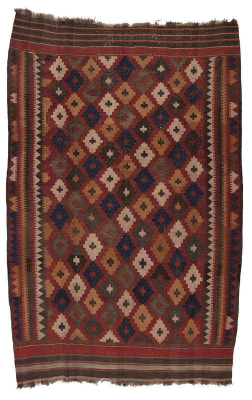 VINTAGE AFGHAN KILIM 7' 7