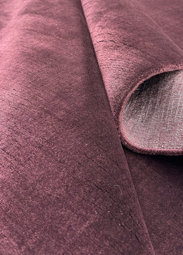 WOOL AND SILK LUXE SOLID 10MM CABERNET
