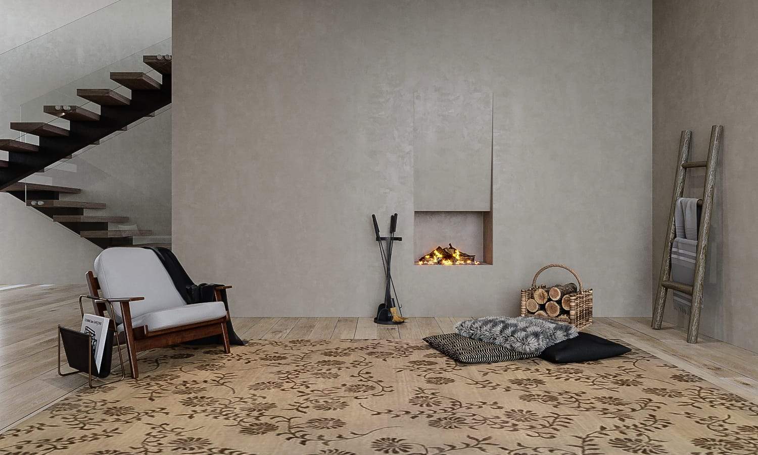 CHRYSANTHEMUM PLATINUM Product Tufenkian Artisan Carpets Lifestyle room-image