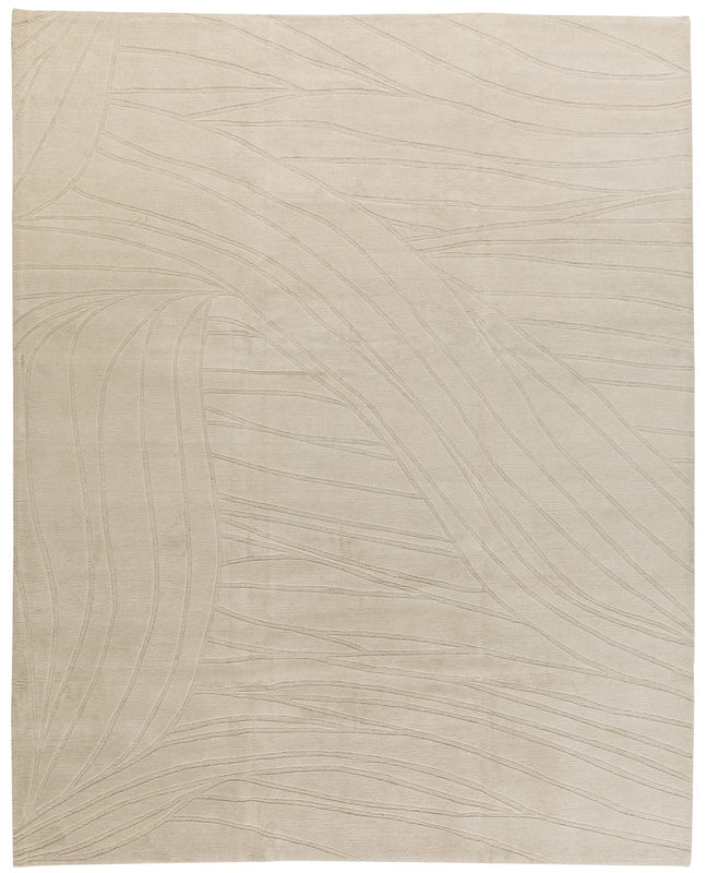 Reeds Ivory Organic Hand Knotted Area Rug | Tufenkian Artisan Carpets